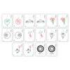 Conjunto de Cartas em Acrílico Transparente