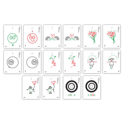 Conjunto de Cartas em Acrílico Transparente