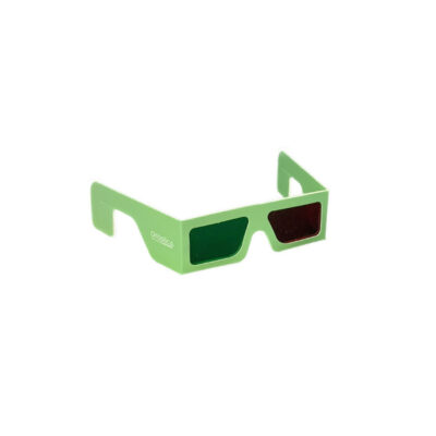 Óculos 3D Verde/Vermelho em Papel