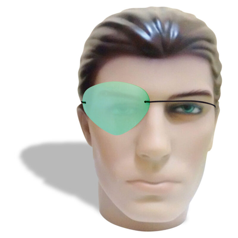 Oclusor tipo Pirata Verde Translúcido