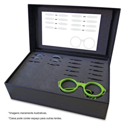 Caixa Prismas Gêmeos Compacta com 8 pares de lentes
