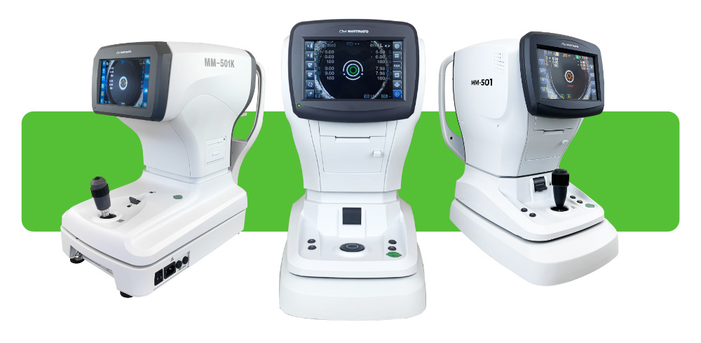 Auto Refratores Digitais MM-501K, MM-501Y e MM-501 da Martinato para exames precisos de refração ocular